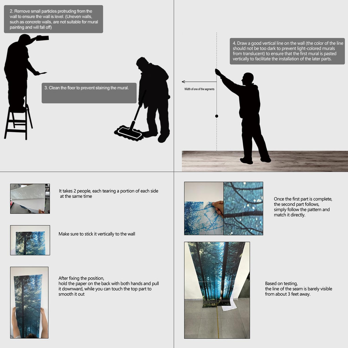 Pink Floral Wall murals Peel and Stick Flowers Wallpaper for Bedroom Living Room - 58"x86"
