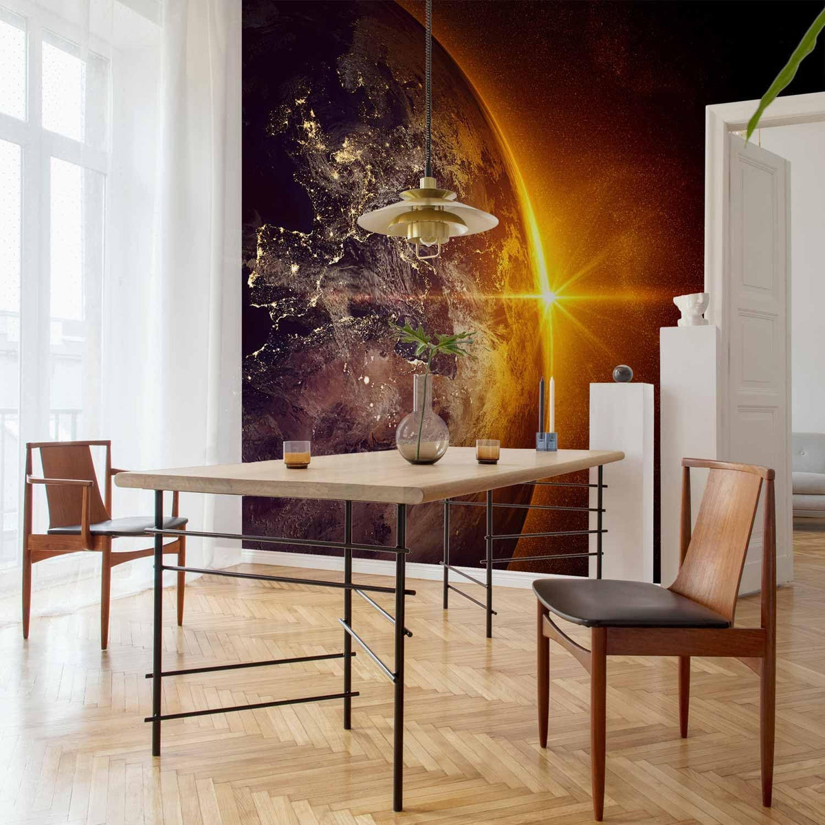 artgeist Wall Mural Cosmos Galaxy 135x101 in - Peel and Stick Self-Adhesive Wallpaper Removable Large Sticker Foil Wall Decor Print Picture Image Design n-B-0003-a-a