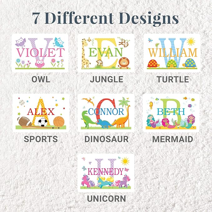 Let’s Make Memories Personalized My Own Name Step Stool - Children’s Step Stool - Sturdy Wood – Non-Toxic Paint, Sealer - Jungle Design - Espresso - 14’Wx9.25”Lx8.75”H - Ages 3+