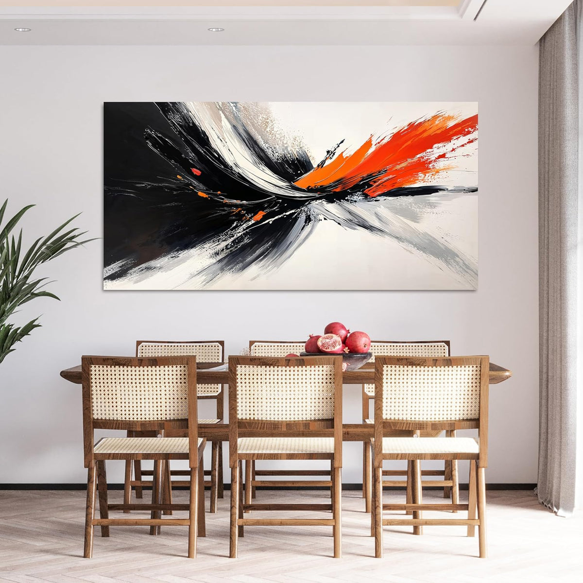 Large Canvas Wall Art Black and White Wall Art Prints Large Modern Wall Art Abstract Canvas Art Wall Decor Decorations Pictures for Living Room Artwork for Walls Bedroom Office Decor 29" X 58"