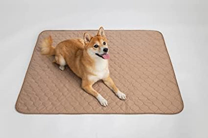Reusable Dog Pee Pad, Waterproof Mat 41x41 in w/ Grommets, 1 Pack | 41x41 waterproof reusable pee pad with grommets for hanging, washable durable mat for dogs and puppies during whelping