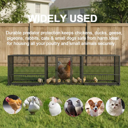 83"Thickened Chicken Coop Durable Pigeon Cage Outdoor Use Comfortable Poultry Cage For Home Breeding Easy-to-Install Design With Strong Load-Bearing Chicken Duck Goose Breeding