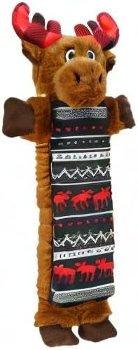 Lazy One Moose Squeaky Dog Toy, Soft Crinkle Toy for Dogs, Durable Fabric for Small, Medium, and Large Breeds