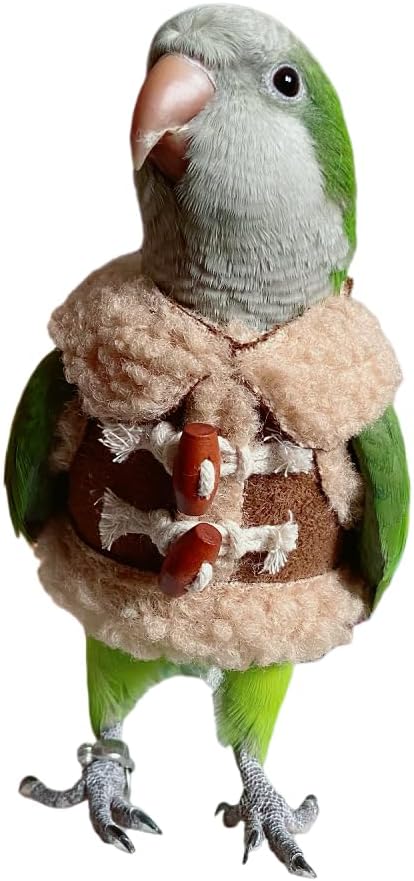 Bird Diaper Flight Suit Parrot Costume pet Animal Costume, Applicable to Birds and Parrots Warm Supplies. (L)