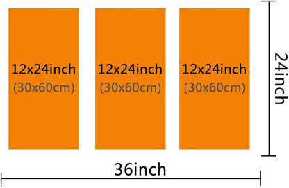 Art Work for Home Walls Sports Car Painting Pictures Canvas Artwork Home Decorations for Living Room Bedroom Giclee Wooden Frame Stretched Ready to Hang Posters and Prints - 12 x 24 inch x 3 Panels