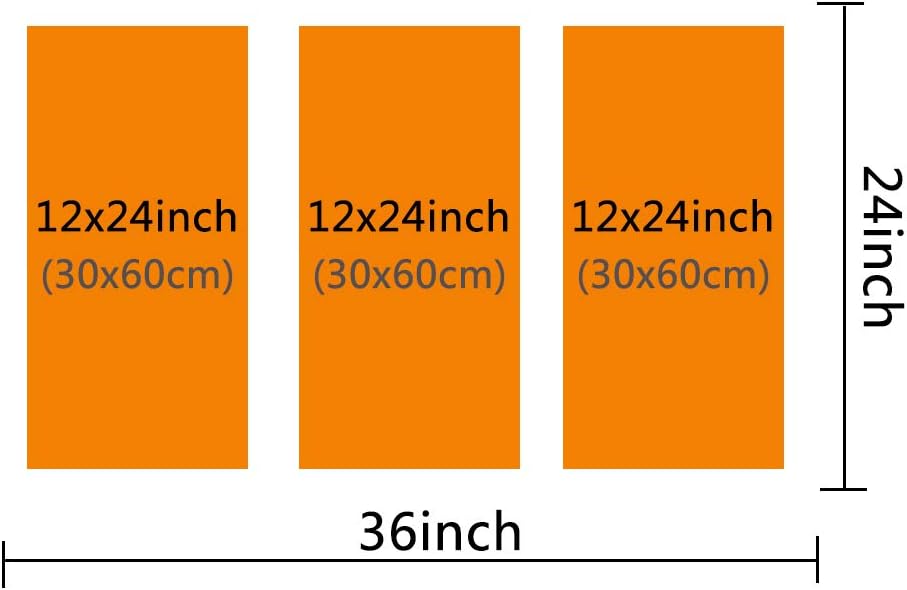 TUMOVO 3 Pieces Black and White Sport Car Canvas Giclee Print Painting Picture Wall Art Home Decor Gifts for Boy Room Ready to Hang - 12 x 24 inch x 3 Panels