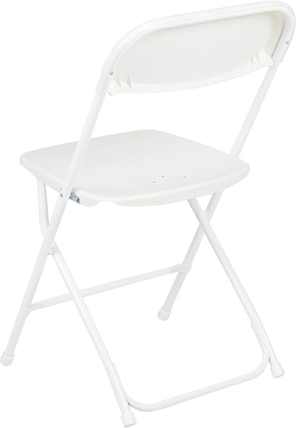 Flash Furniture Hercules Series Plastic Folding Chair - White - 20 Pack 650LB Weight Capacity Comfortable Event Chair-Lightweight Folding Chair