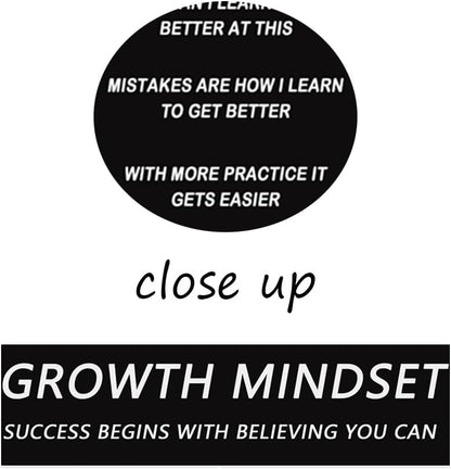Inspirational Wall Art Classroom Wall Decor Motivational Canvas Painting Growth Mindset Inspiring Entrepreneur Quotes Posters Prints Artwork Modern Home Living Room Office Decor Framed[12''W x 18''H]