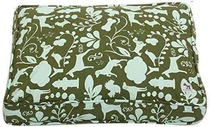 Molly Mutt Dog Crate Pad Cover, GOTS-Certified 100% Organic Cotton Canvas Mat for Dog or Puppy Crate Bed, Durable, Washable & Free of Harmful Chemicals, Pre-Shrunk, 36"x24"x2.5", Amarillo by Morning