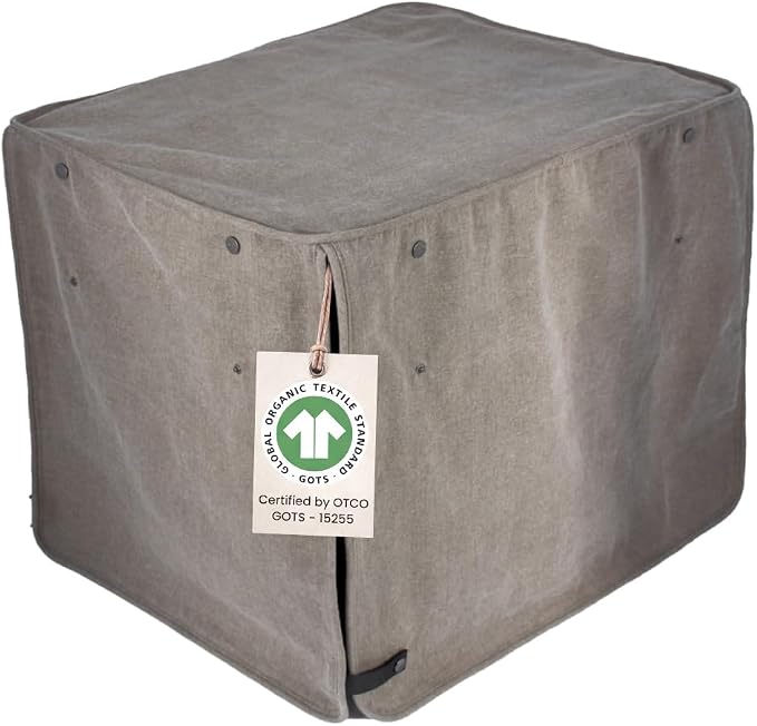 Molly Mutt Jupiter Dog Crate Cover, GOTS-Certified 100% Organic Cotton Canvas Cover for Dog or Puppy Kennel and Cage, Washable, Free of Harmful Chemicals, XXX-Large, Fits 54"x37"x45" Crate