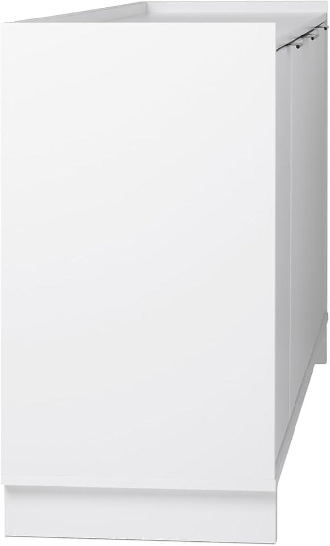 Prepac Simply Modern 4 Door Console Table with Storage, White Storage Cabinet with Doors and Shelves, Sideboard Storage Cabinet 60" W x 30" H x 16" D, WCBG-1820-1