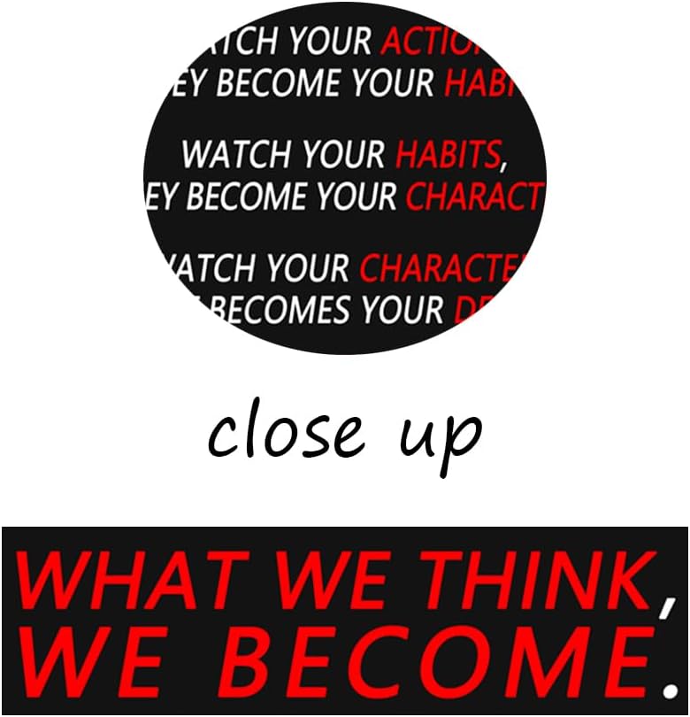 Watch Your Thoughts Motivational Canvas Print Wall Art Inspirational Picture Painting Inspiring Entrepreneurs Poster Modern Home Living Room Classroom Office Wall Decor Artwork [30''Wx 40''H]