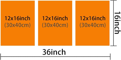 TUMOVO Canvas Prints Vintage Wall Art Modern Home Decor Black Sports Car Poster Living Room Men Boys Bedroom Decoration 3 Pieces Famous Car Retro Artwork Painting Framed Ready to Hang, 36" Wx16 H