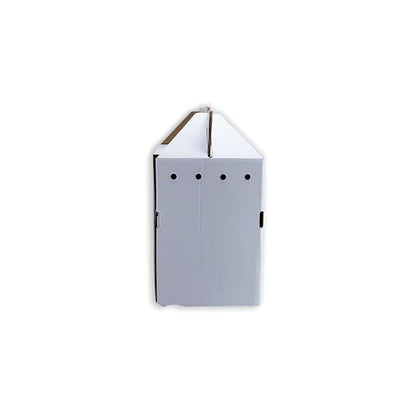 Disposable Cardboard Pet Carrier 12/Case | Sturdy Corrugated Cardboard Carrier | 17.5" L x 12.25" H x 8.75" W