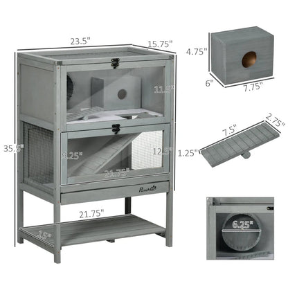 5-Tier Hamster Cage Mice Habitat Rat Habitat With Openable Top
