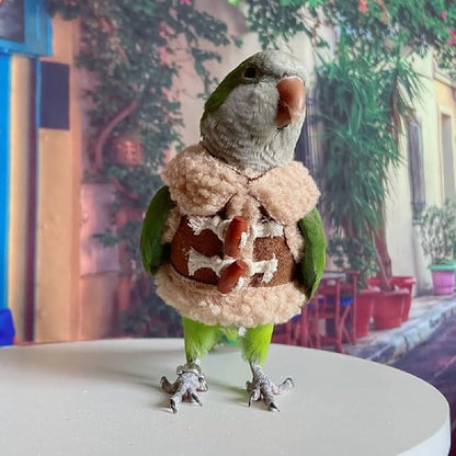 Bird Diaper Flight Suit Parrot Costume pet Animal Costume, Applicable to Birds and Parrots Warm Supplies. (L)