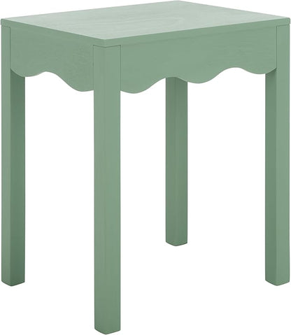 SAFAVIEH Home Collection Litith Sage Square Wave Accent Table