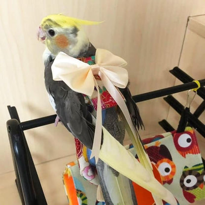 Bird Flight Suits Diapers, Parrot Flight Suits Diapers for Quaker Parakeets Cockatiels Flight Suits, Parrot Clothes (Almond A,Macaw)