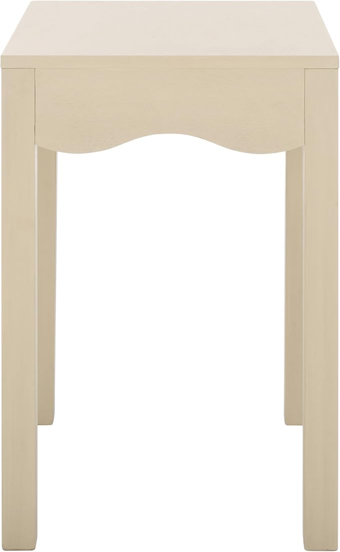 SAFAVIEH Home Collection Litith Sand Square Wave Accent Table
