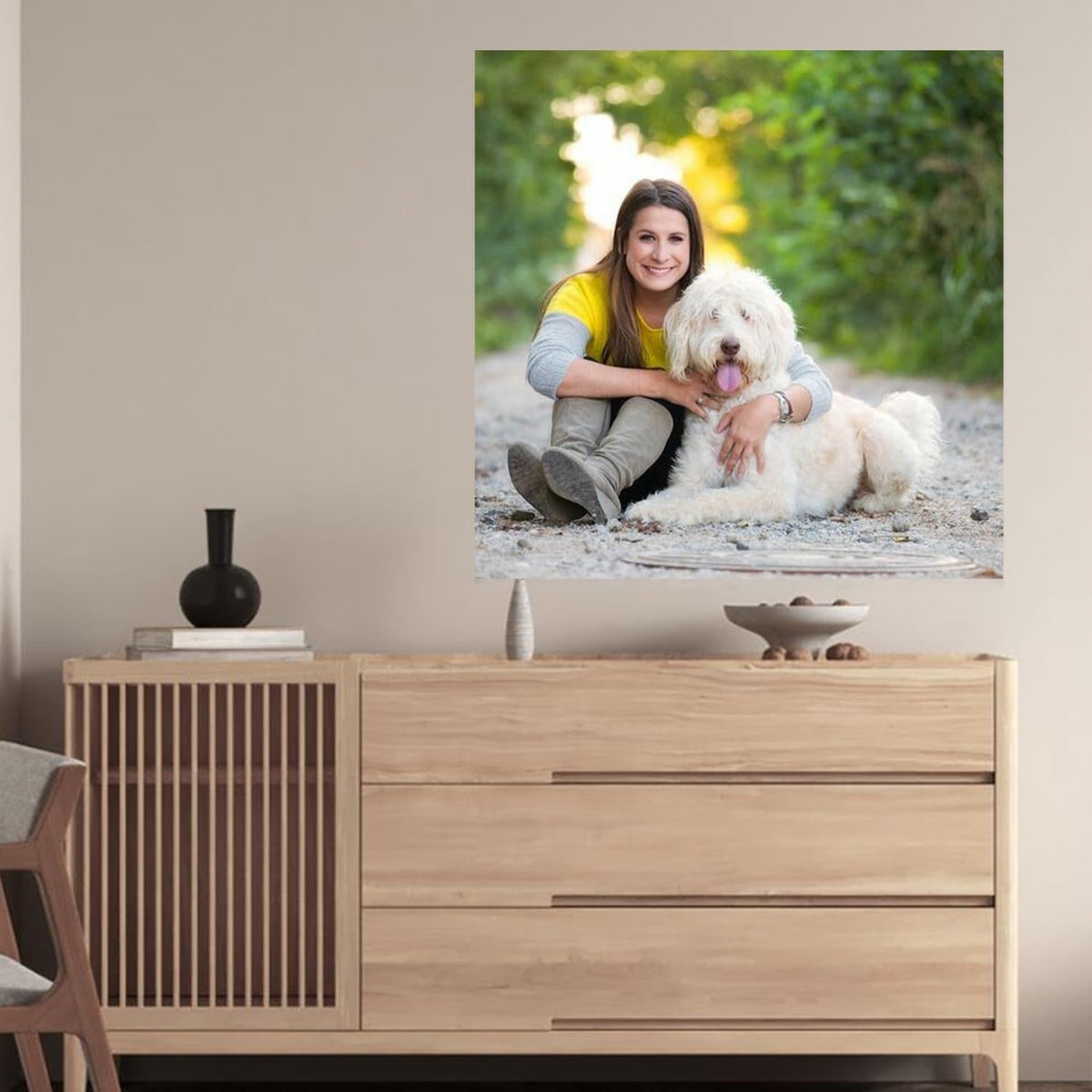 GZZFXXD Personalized Custom 24''x30'' Canvas Prints with Your Photo/your Image Large Wallart Wall Decor for Bedroom Dining room Living room Children's room(Unframed)