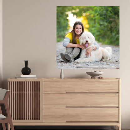 GZZFXXD Personalized Custom 40''x40'' Canvas Prints with Your Photo/your Image Large Wallart Wall Decor for Bedroom Dining room Living room Children's room(Unframed)