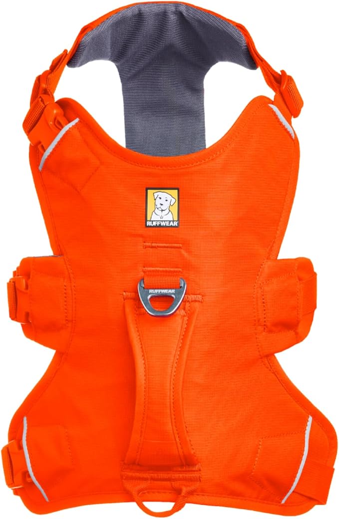 Ruffwear, Web Master, Multi-Use Support Dog Harness, Hiking and Trail Running, Service and Working, Everyday Wear, Blaze Orange, Medium