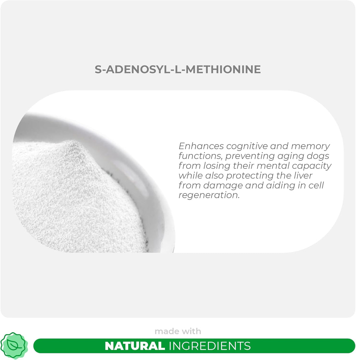 Same for Dogs - 120 Chewable Tablets - S-Adenosyl-L-Methionine, Liver Supplement - Brain Health, Promotes Cognitive Support, Liver Support
