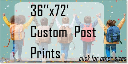 GZZFXXD Personalized Custom 36''x72'' Canvas Prints with Your Photo/your Image Large Wallart Wall Decor for Bedroom Dining room Living room Children's room(Unframed)