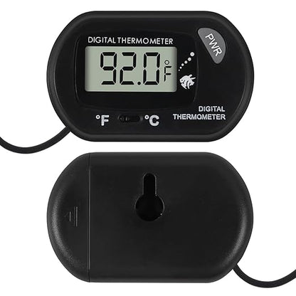20Pcs Aquarium Thermometer Fish Tank Thermometer Reptile Fahrenheit Terrarium Water Temperature Indicator Test Digital with LCD Display Fahrenheit/Celsius