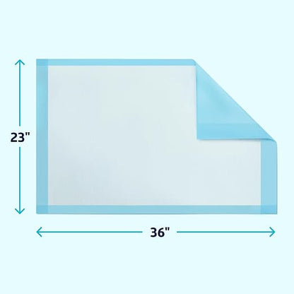 Medline Light Absorbency Underpad, 23" x 36", 150 Count, Disposable Bed, Furniture & Surface Protection, For Kids, Adults, Elderly, Puppy Pad, Changing Pad, Incontinence Pee Pad, Chucks