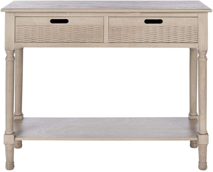 SAFAVIEH Home Collection Landers Greige2-Drawer Console Table CNS5710D, Greige