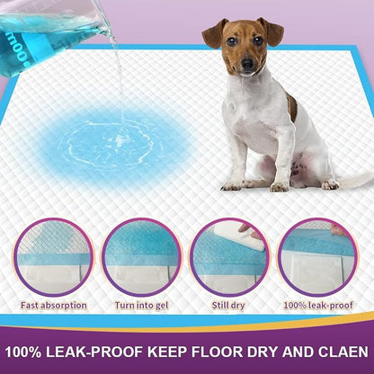 IMMCUTE Extra Large Dog Pee Pads 36"x36"-30 Count | XX-Large Puppy Pee Training Pads Super Absorbent & Leak-Proof | Disposable Pet Piddle and Potty Pads for Puppies | Dogs | Doggie| Cats | Rabbits