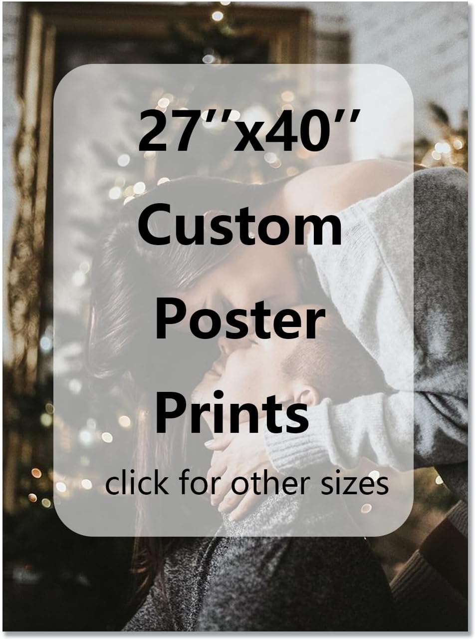 GZZFXXD Personalized Custom27''x40'' Canvas Prints with Your Photo/your Image Large Wallart Wall Decor for Bedroom Dining room Living room Children's room(Unframed)