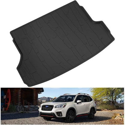 KIWI MASTER Cargo Mat for 2019-2026 Subaru Forester (Non-Hybrid), OEM Replacement J501SSJ300, All Weather Car Rear Trunk Mat, Custom Fit TPE Tray Liner, Black