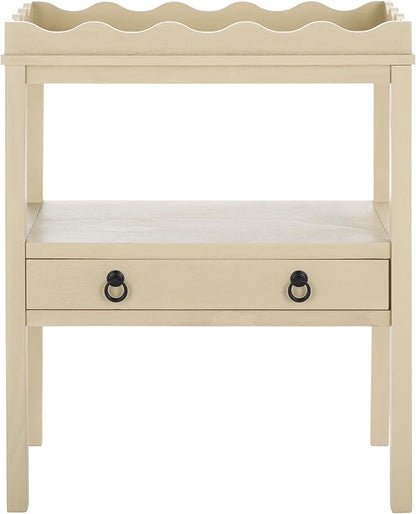 SAFAVIEH Home Collection Darlyn Sand 1-Drawer Rectangle Accent Table