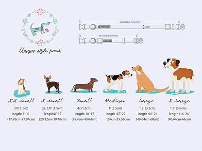 Unique style paws Independence Day Dog Collar Metal Buckle Striped Star Collar Gift Durable Cute Collar for Small Medium Large Boys Girls Dogs
