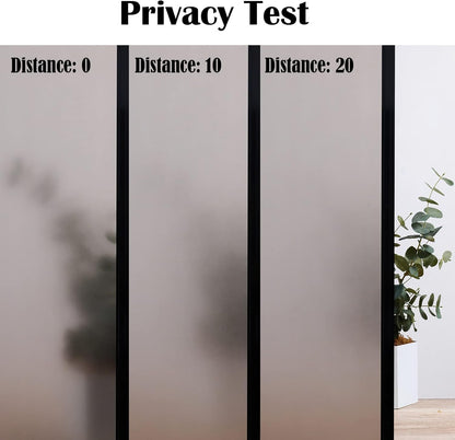 Niviy Window Darkening Film Day and Night Privacy Window Cling Sun Blocking Glass Door Window Cover Gothic Decor for Bedroom,Garage, Renter House (Grey, 35.4 x 78.7 inch)