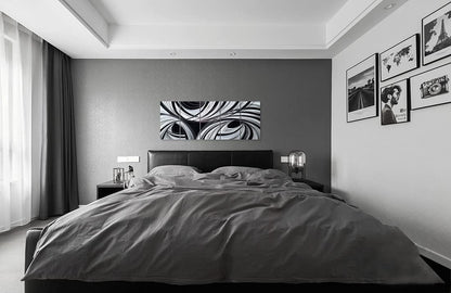 Yihui Arts Black and White Metal Art Wall Decor Hand Crafted Abstract Aluminum Artwork Modern Wall Sculpture Home Accent for Living Room Bedroom Dinning Decor