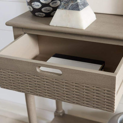 SAFAVIEH Home Collection Landers Greige2-Drawer Console Table CNS5710D, Greige