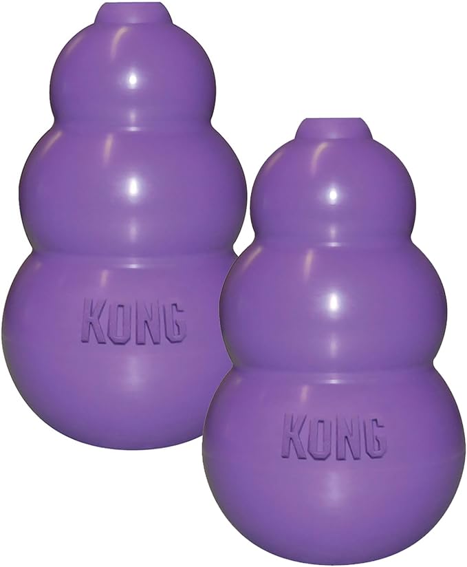 KONG Kitty Classic Cat Toys – 2 Pack – Fillable Treat-Dispensing Toy for Cats – Bounces & Rolls for Interactive Play – Encourages Healthy Exercise & Mental Stimulation