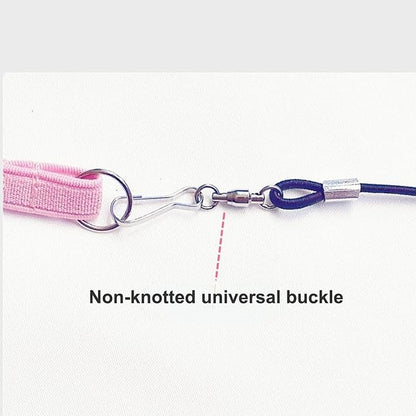 Pet Parrot Bird Harness Leash Adjustable Bird Flying Harness Traction Rope with Cute for Parrots Budgerigar Lovebird Cockatiel Mynah Outdoor Training Toy (Mannikin/Finch,Pink)