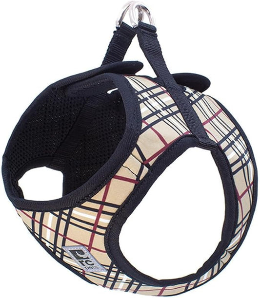 RC Pet Products Cirque Soft Walking Step-in Dog Harness, X-Large, Tan Tartan