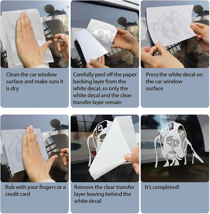 WIRESTER 6 inch Clear Vinyl Decal Sticker Decoration for Car Window (Or Any Flat Surface) - Bird