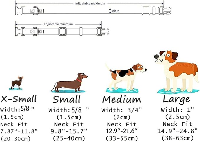 Dog Collar with Bohemia Floral Tribal Geometric Patterns - Soft Ethnic Style Collar Adjustable for Small Medium Large Dogs(Pink Leopard,M)