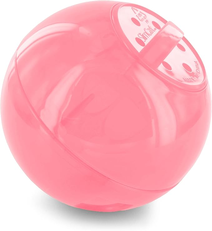 PetSafe SlimCat Interactive Feeder - Combines Play with Mealtime - Adjustable Portions - BPA-Free Plastic - Slow Feeder for Digestion - Lightweight, Dishwasher-Safe Toy - Pink