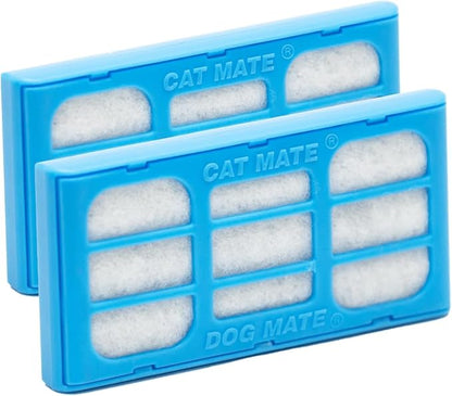 Cat and Dog Mate Replacement Filter Cartridges (339) - Suitable for All Cat and Dog Mate or Closer Pets Fountains (Pack of 2)