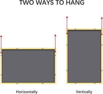 36x55inch Bathroom Mirror, Gold Rectangle Mirror with Thin Metal Frame, Large Rectangular Wall Mirror for Bathroom, Living Room, Hair Salon, Big Farmhouse Mirror Hang Horizontal/Vertical