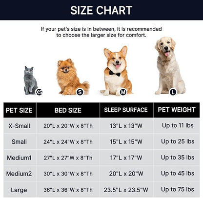 Western Home Calming Donut Large Dog Bed Pet Bed,36" Brown | Fluffy Faux Fur Round Cuddler,Anti-Anxiety,Anti-Slip Bottom,Plush Round Pet Dog Beds for Large Sized Dogs,Up to 80 LBS