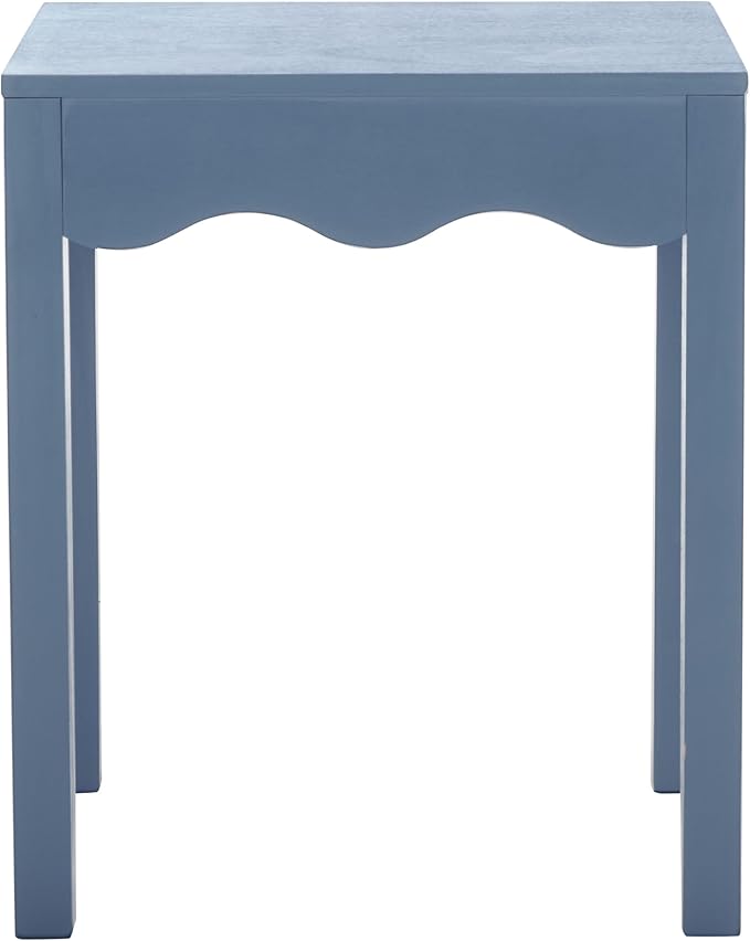 SAFAVIEH Home Collection Lilith Blue Square Wave Accent Table