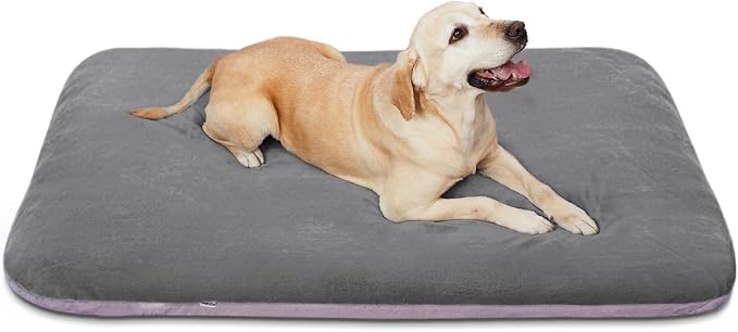 Magic Dog Super Soft Large Dog Bed, 39 Inches Orthopedic Foam Pet Beds with Anti Slip Bottom, Dog Sleeping Mattress with Removable and Washable Cover, Grey